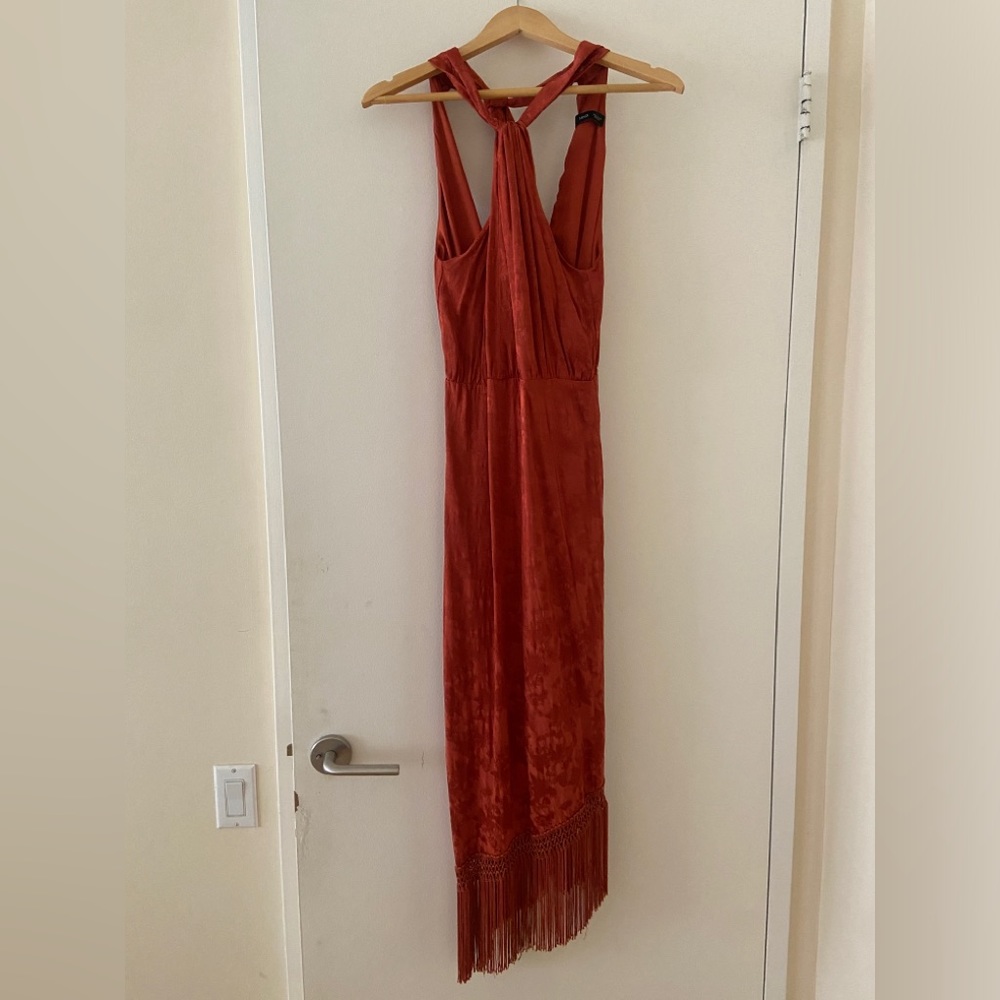 Mango Halter Neck Red Dress